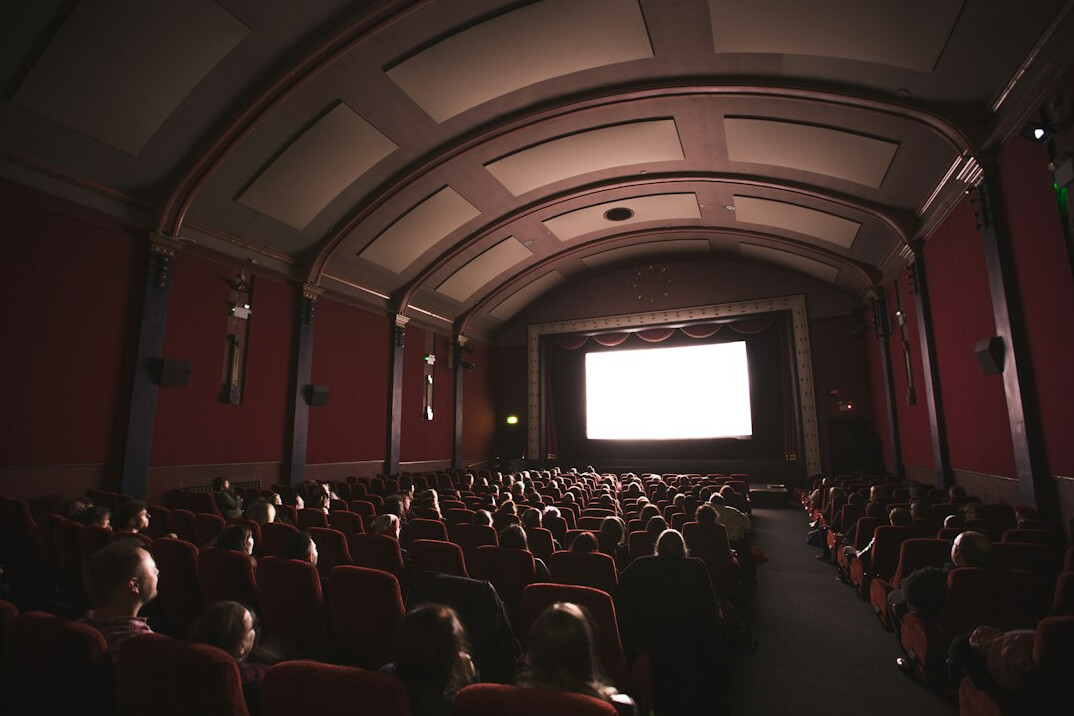 cinema audience watching movie